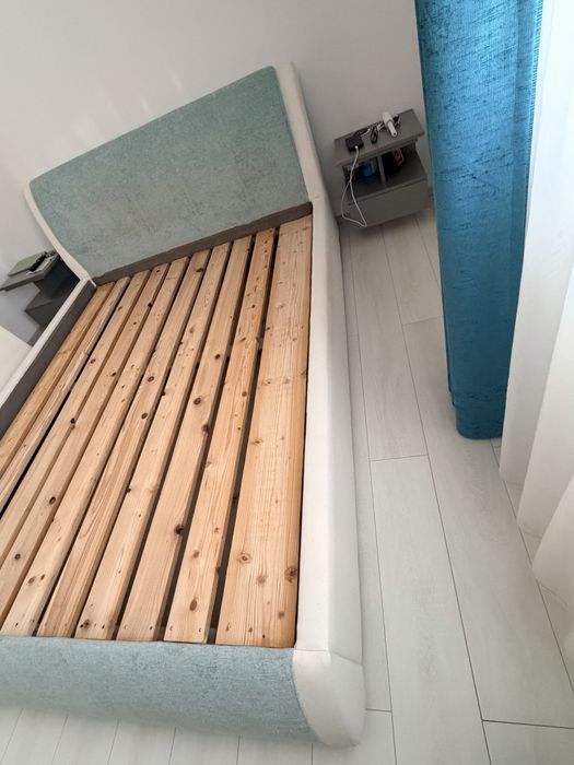 Pat cu somiera lemn