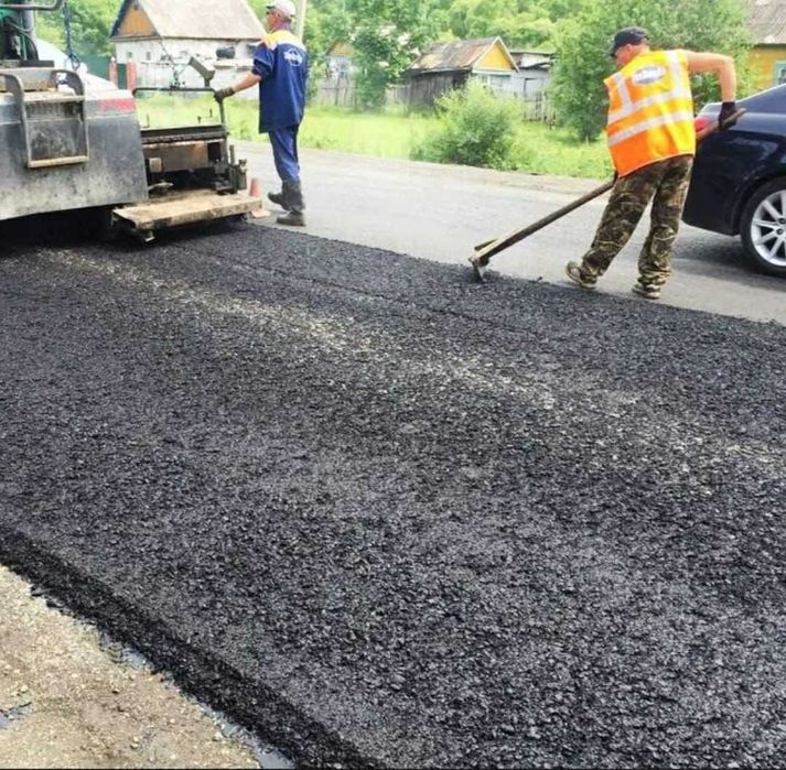 Асфальтирование. Укладка асфальта. Укладка асфальта в Алматы. Асфальт
