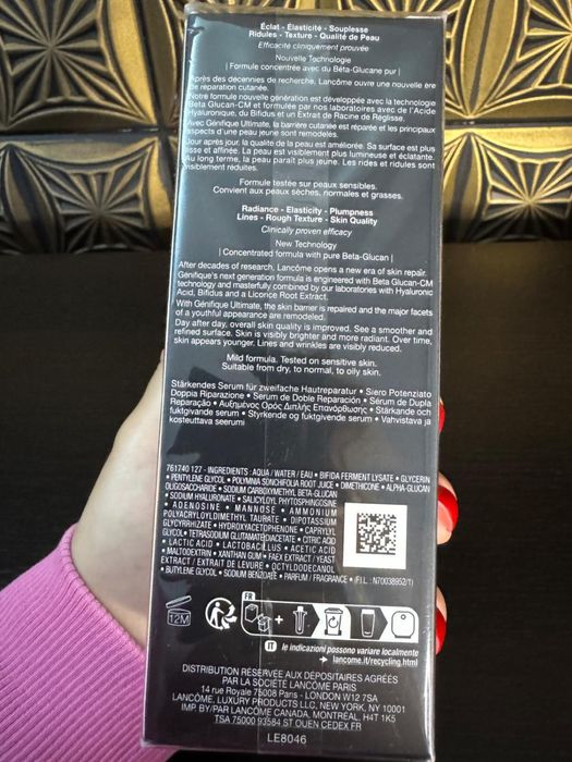 LANCOME Génifique Ultimate - Serum antirid, putere dubla de reparare, reincarcabil, 50ml, nou, 100% original cu factura!!!