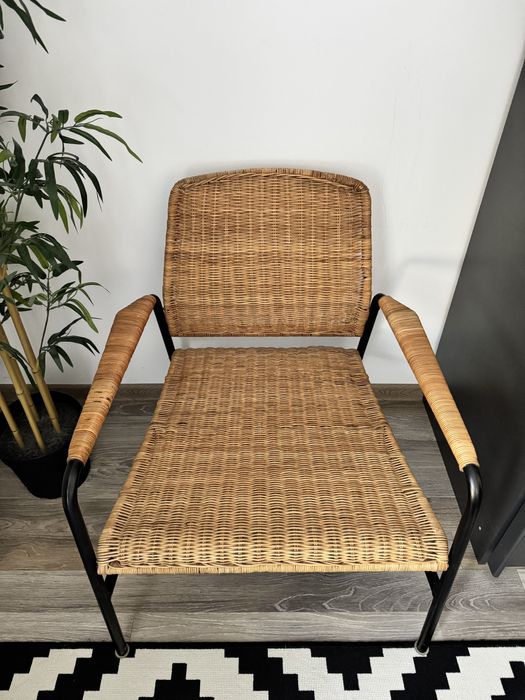 Fotoliu, ratan/antracit IKEA