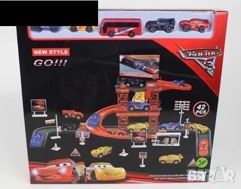 Паркинг гараж Cars - Колите с 5 колички