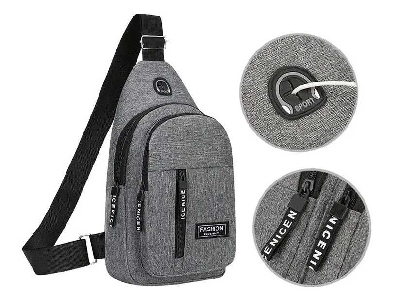 Мъжка чанта за гърди или рамо