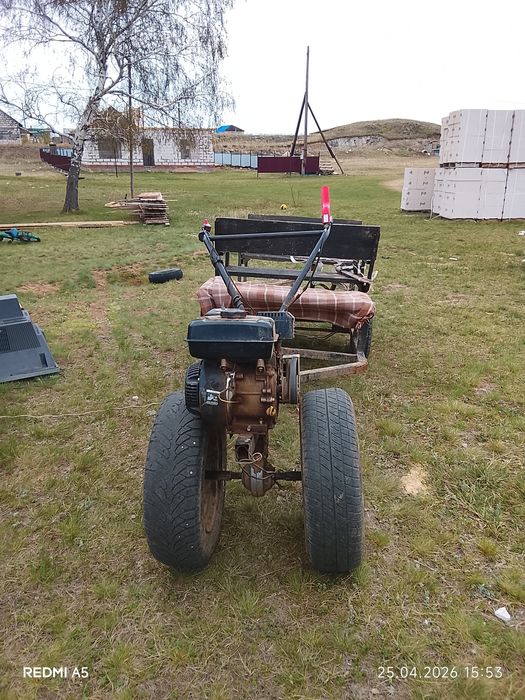 Қолдан жасалған мототележка