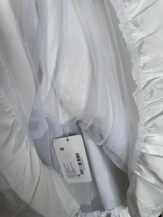 Юбка баллон серая