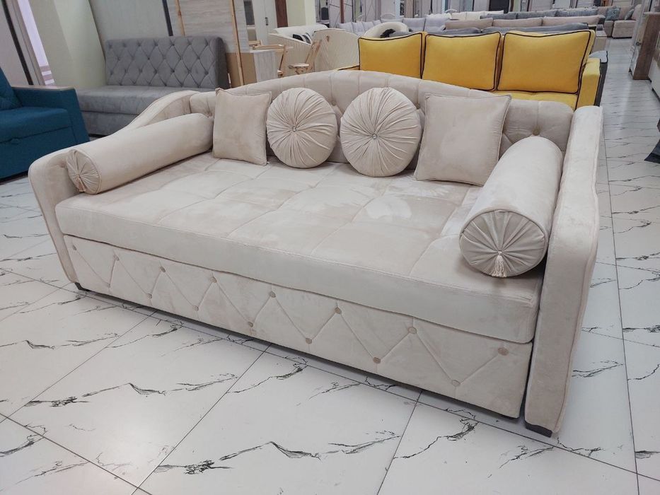 Диван раскладной с выдвижным механизмом делфин