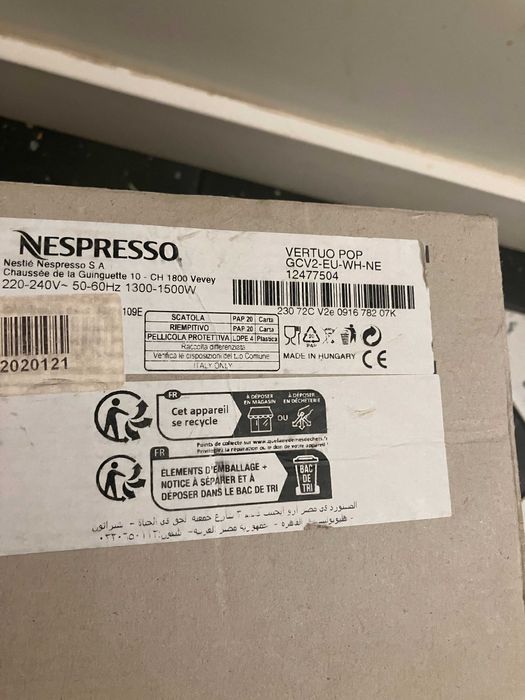 Nespresso Vertuo Pop White