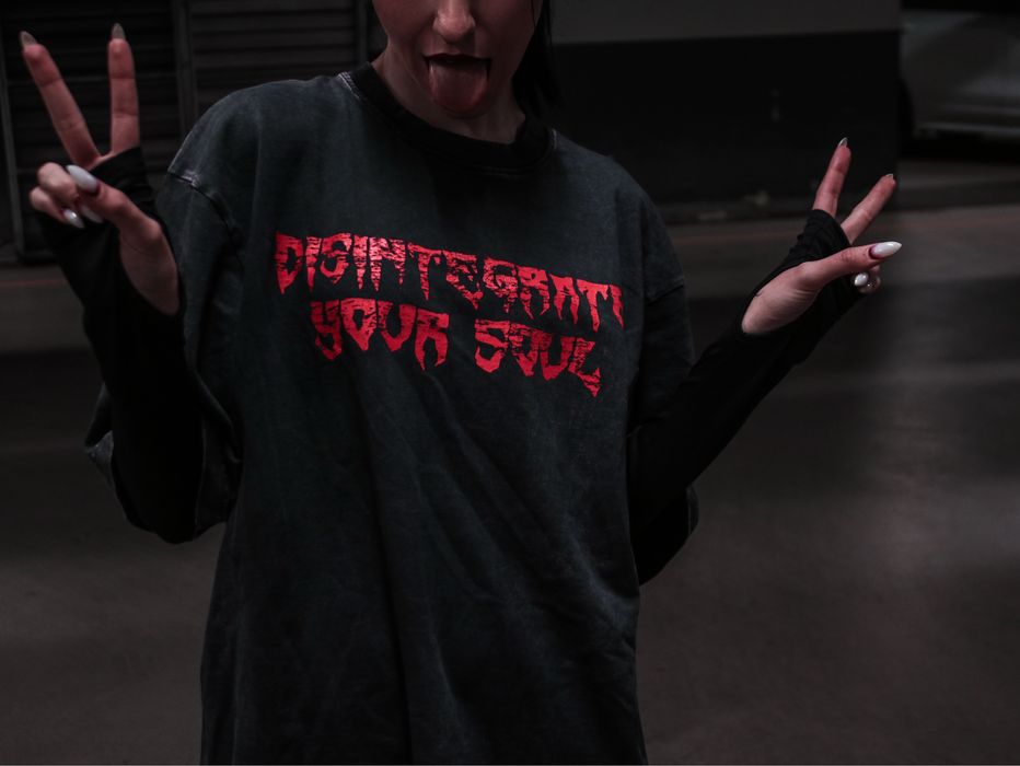 “Desintegrate your soul” boxy t-shirt