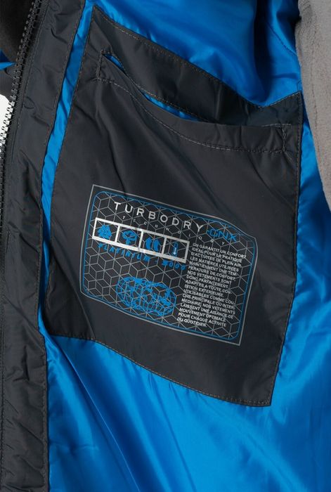 Geographical Norway Зимно яке Beachwood с качулка, Сив/Син