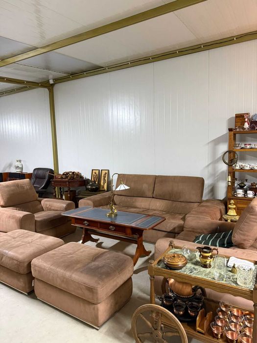 Мека мебел- комплект естествена кожа