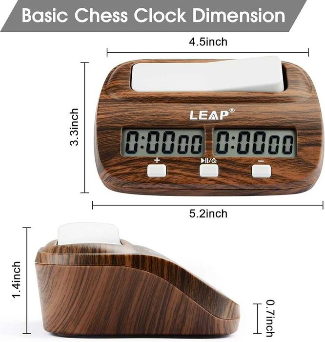 LEAP дигитален шахматен часовник – професионален таймер за шах