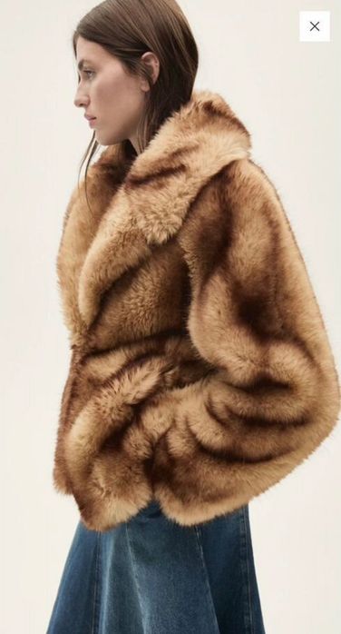 Шуба MANGO искусственная лиса