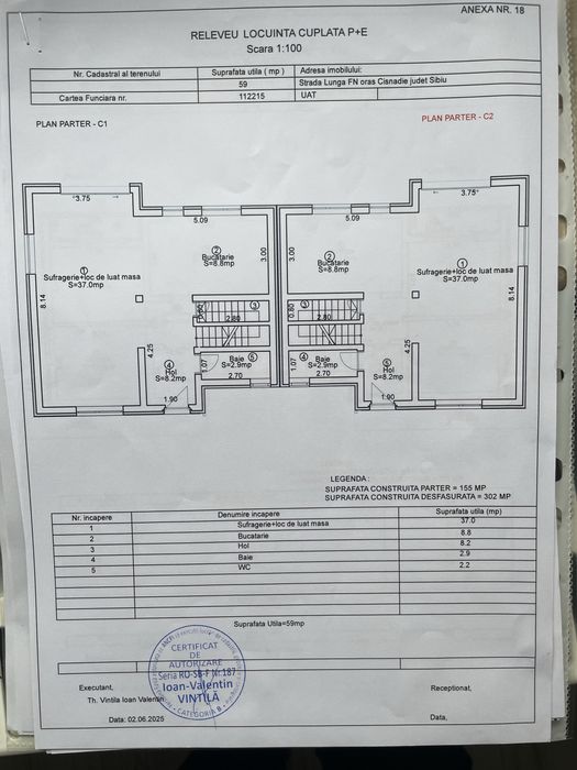 Casa(duplex) -Cisnadie-str.Prunului-Priveliste superba