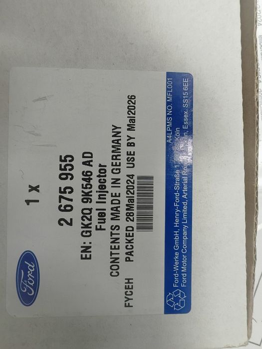 Vând injectoare FORD GK2Q9K546 AD Sigilate NOI