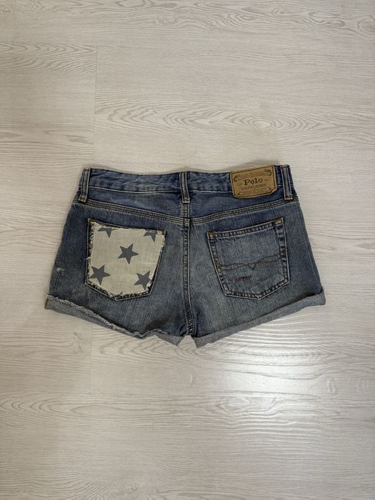 Джинсовые короткие шорты Polo Ralph Lauren женские синие, оригинал