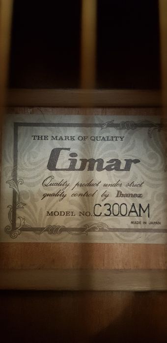 Chitară acustică Hondo lI H180A- Korea + Cimar Japan anii 80.