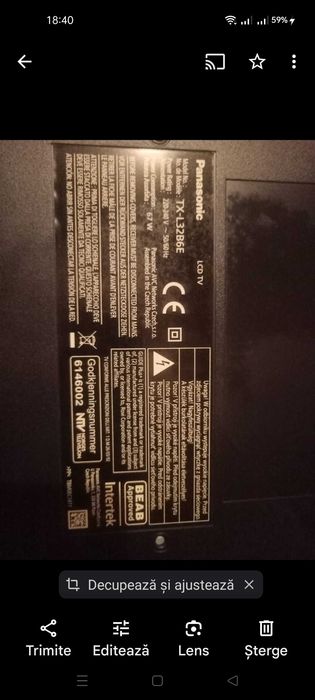 Vând Televizor LED Panasonic TX-L32B6E