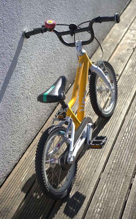 vand bicicleta copii woom 2 ,galbena