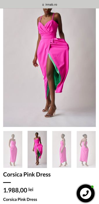 Rochie fucsia de ocazie, marimea M