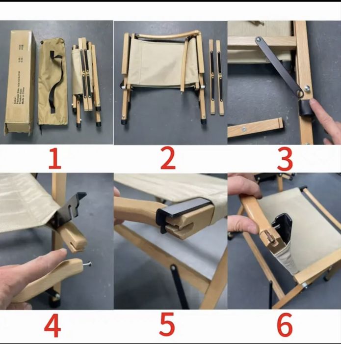 Складной стул из бука для улицы