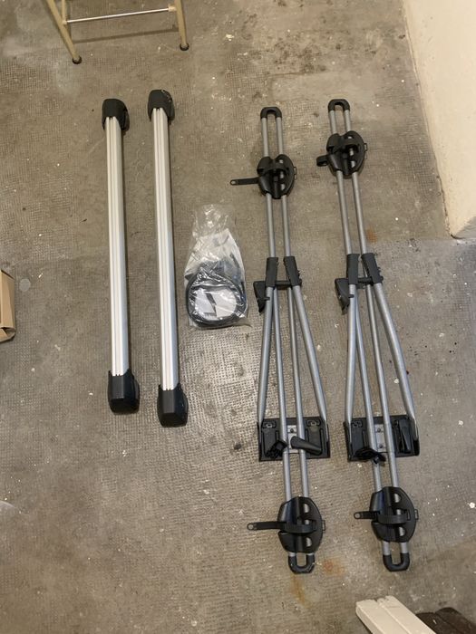 2x suport Thule bicicleta Freeride532 si bare transversale originale WW