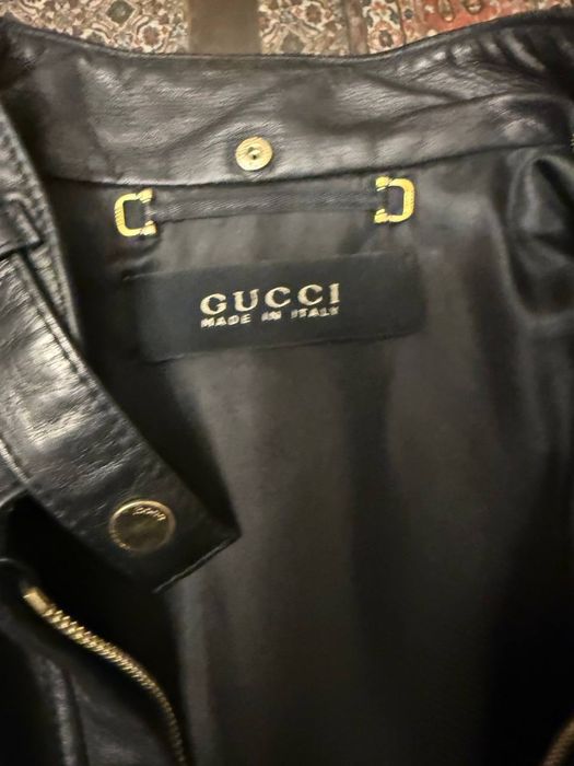 Кожанная куртка GUCCI