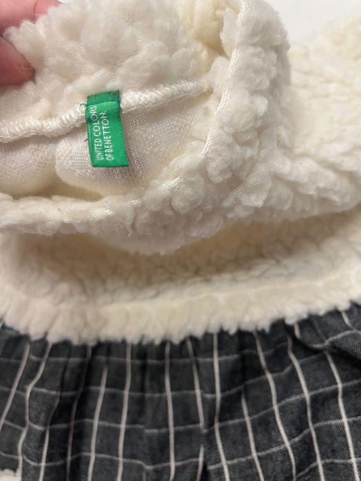 Benetton рокла и пухено елече 92