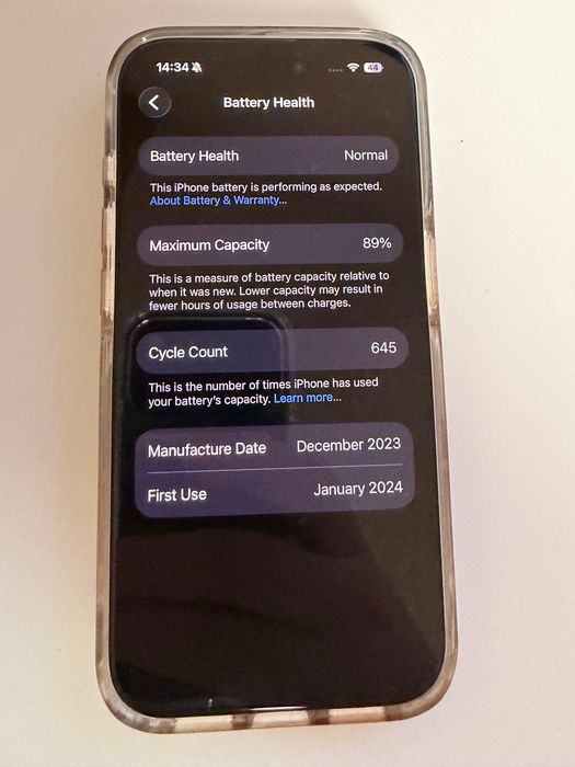 iPhone 15 pro 128gb 89%