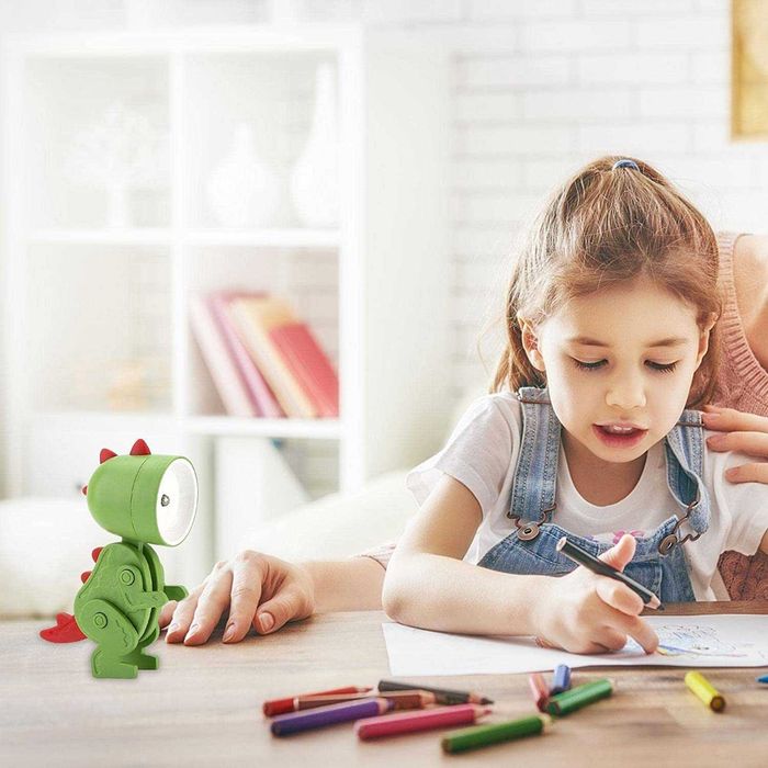 Многофункционална LED детска настолна LANGYA Mini Dinosau