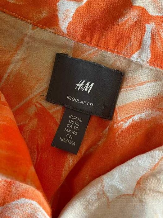 Camasa H&M cu imprimeu, din viscoza, marimea XL