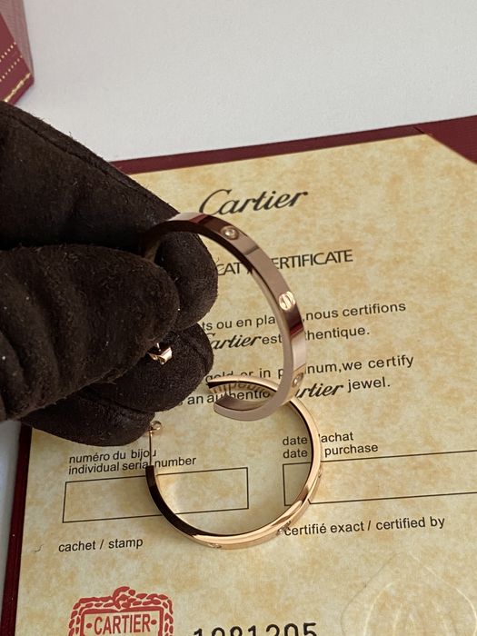 Cercei Cartier Love Rose Gold 585 Diamond