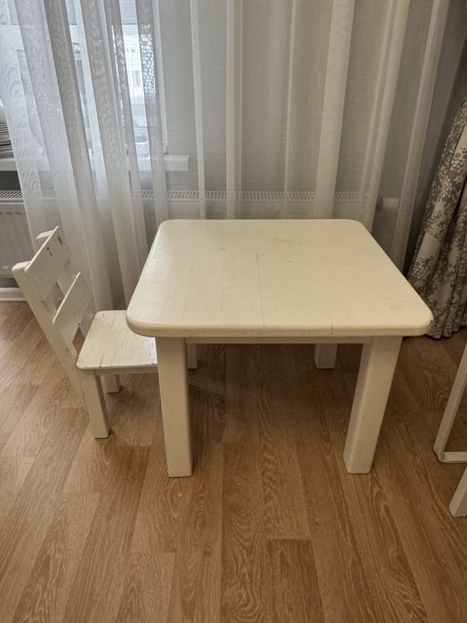 Детский деревянный стол со стульчиком IKEA