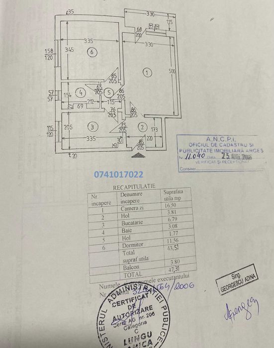 [PROPRIETAR] Vand apartament 2 camere, Trivale Complex 1 – parter, centrală, parcare