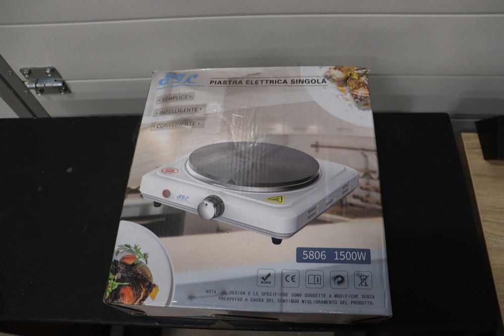 Преносим електрически котлон SIC, една плоча, чугун, 1500W