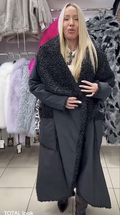 Пальто зимнее стильное