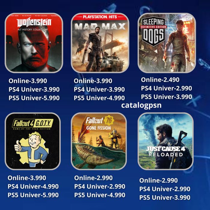 PlayStation 4 / 5 цифрлық ойындар