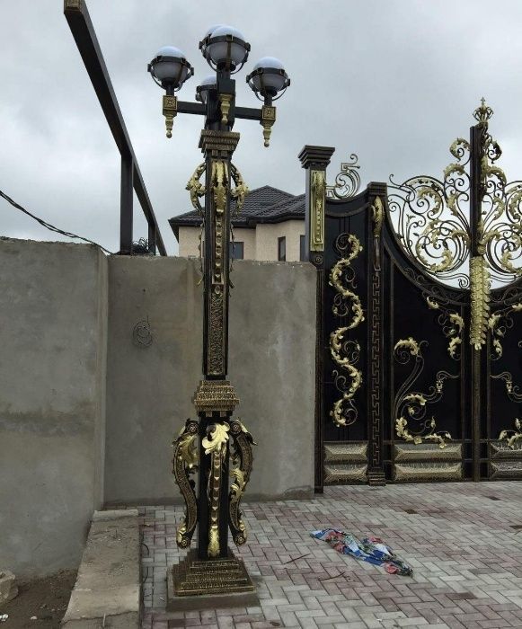 Ковка художественная (эксклюзив из России) ворота перила беседки навес