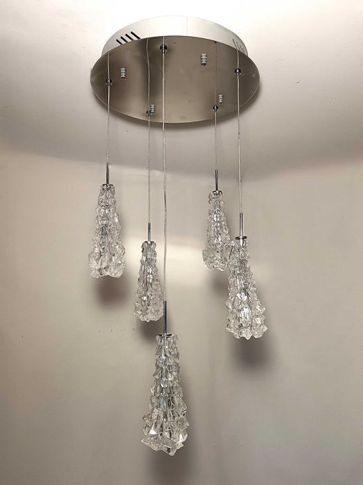 Lustra candelabru MASSIVE, Mid-Century Postmodern, vintage