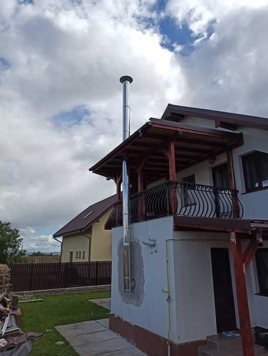 Cos de fum din inox izolat 130/180 mm x 5 m