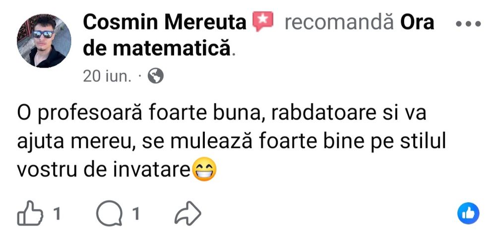 Meditații/cursuri matematică