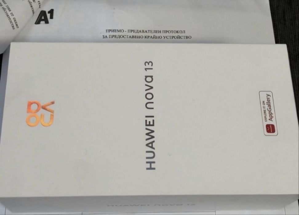 КАТО НОВ 256GB Huawei Nova 13 Гаранция от A1 до 2027г. Black | Черен