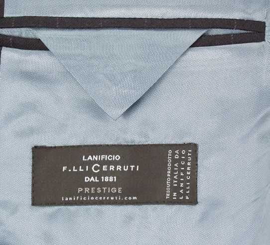 Sacou blazer de lux 48 M slim Lanificio Cerruti lana super 130's navy