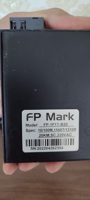 Медиаконвертер  FP-1F1T-A20 / B20 100M WDM 1310 /1550