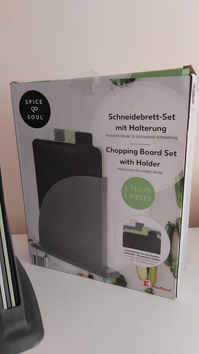 Комплект дъски за рязане със стойка