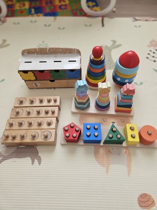 Деревянные развивающие игрушки