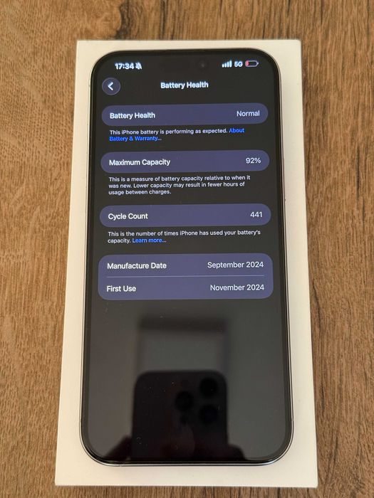 iPhone 16 Pro Max 256GB White Impecabil/Garantie
