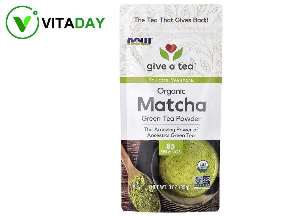 NOW Foods, Organic Matcha Green Tea Powder, 3 oz (85 g)