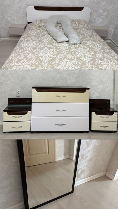 Кровать тумба зеркало