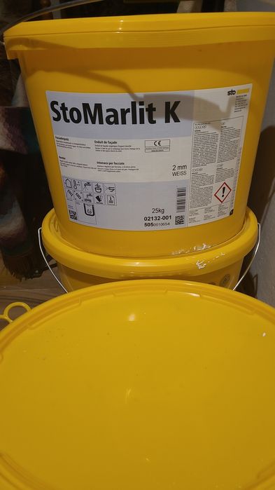 Tencuiala decorativa alba 6 găleți  marca Sto
