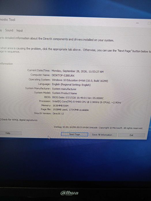 Calculator Unitate + Monitor i5 Gen 9