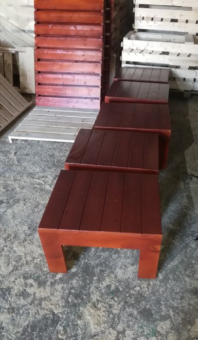 Reducere 20%Sezlong plaja lemn masiv PIN NORDIC 500lei